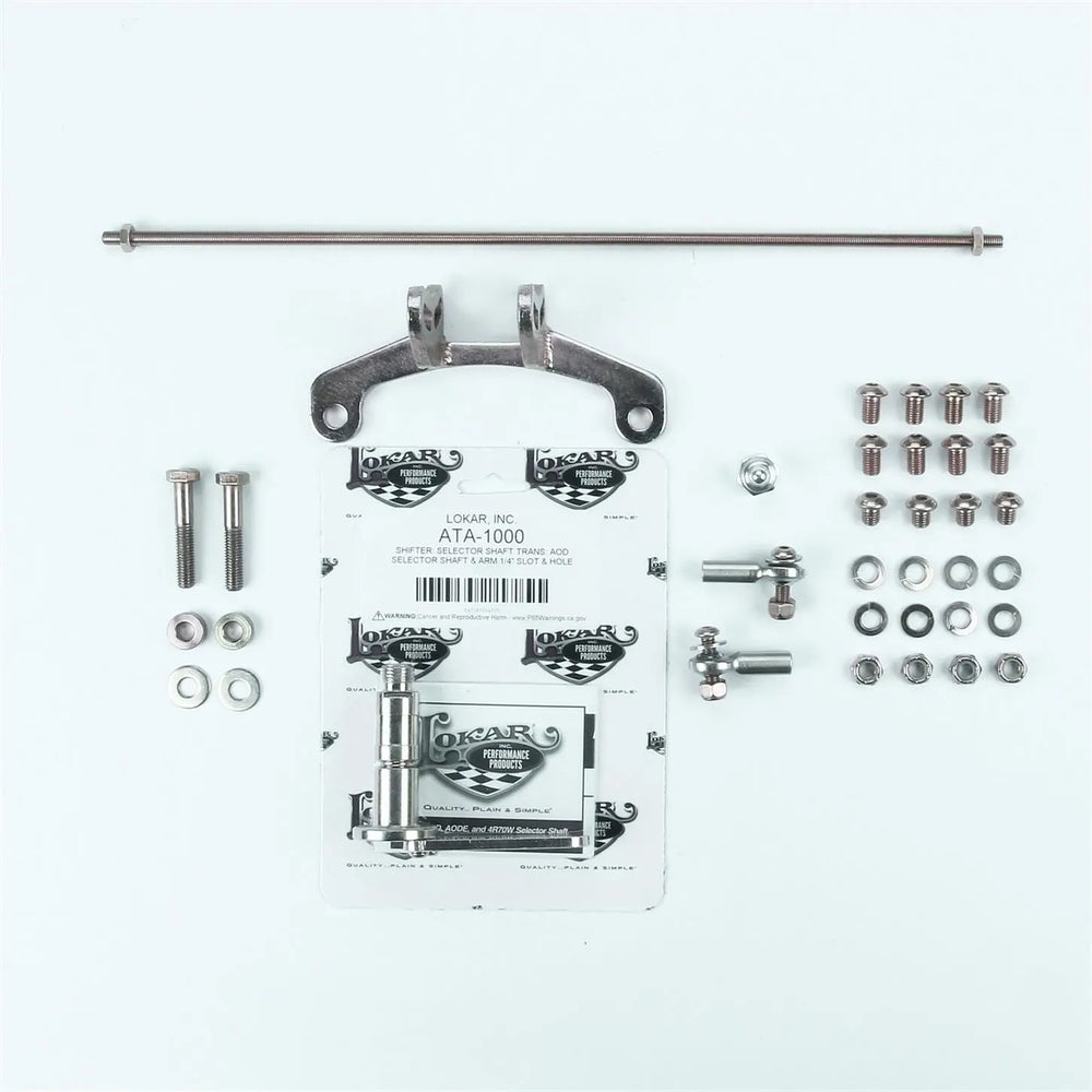 TAIL MOUNT SHIFTER D AOD TRANS W/BLK 6IN STRAIGHT LEVER & MUSHROOM BLK KNOB
