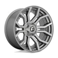 ~(44 lbs. 23X23X13)~ RAGE PLATINUM 20x10 5x127.00/5x139.70 BRUSHED GUN METAL TINTED CLEAR (13 mm)