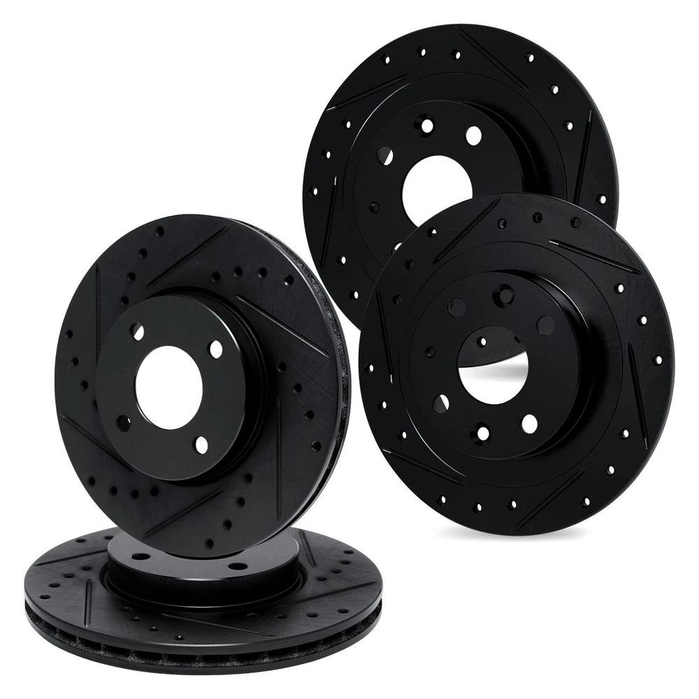 R1 Concepts Brake Rotor- D/S - Black Fits Hyundai Sonata