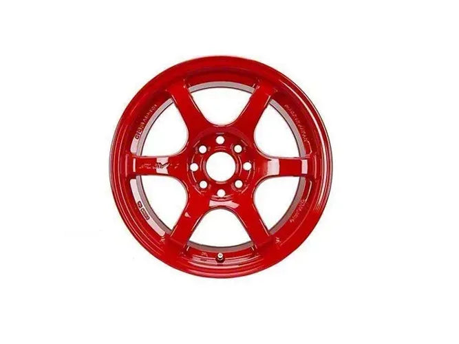 Gram Lights 57DR 15x8.0 +35 4-100 Red Wheel