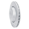 R1 Concepts Hi-Carbon Alloy GEOMET Coated Rotor - Drilled Fits BMW 330Ci