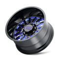 CALI OFF-ROAD SUMMIT 9110 GLOSS BLACK BLUE MILLED SPOKES 24X14 6-135 -76MM 87.1MM