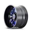 CALI OFF-ROAD SUMMIT 9110 GLOSS BLACK BLUE MILLED SPOKES 24X14 6-135 -76MM 87.1MM