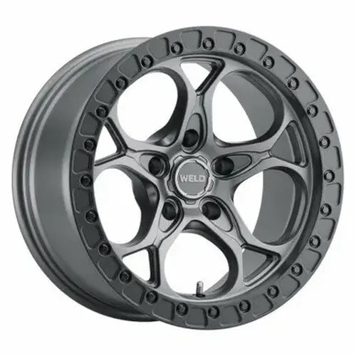 Weld Off-Road W107 20X10 Ledge 6X139.7 ET-18 BS4.75 Satin Gun / Black Ring 106.1