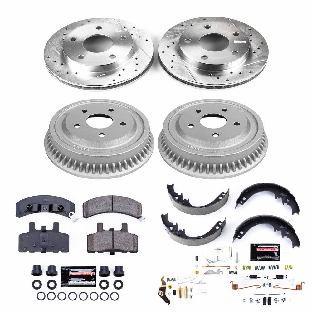 Power Stop 94-99 Dodge Ram 1500 Front & Rear Z23 Evolution Sport Brake Kit