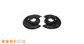 R1 16-25 Honda Passport Rear Drilled & Slotted Black Brake Rotor Set w/Optimum OE Pads and Hardware