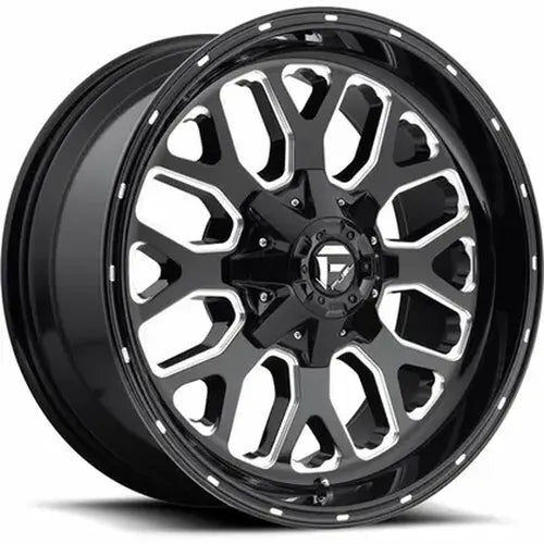 ~(43 lbs. 23X23X13)~ TITAN 20x10 8x170.00 GLOSS BLACK MILLED (-18 mm)