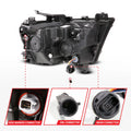 ANZO 19-24 RAM 1500 (New Body/OE Halogen) Full LED Proj Headlights DRL/SeqSig Black - Driver Side