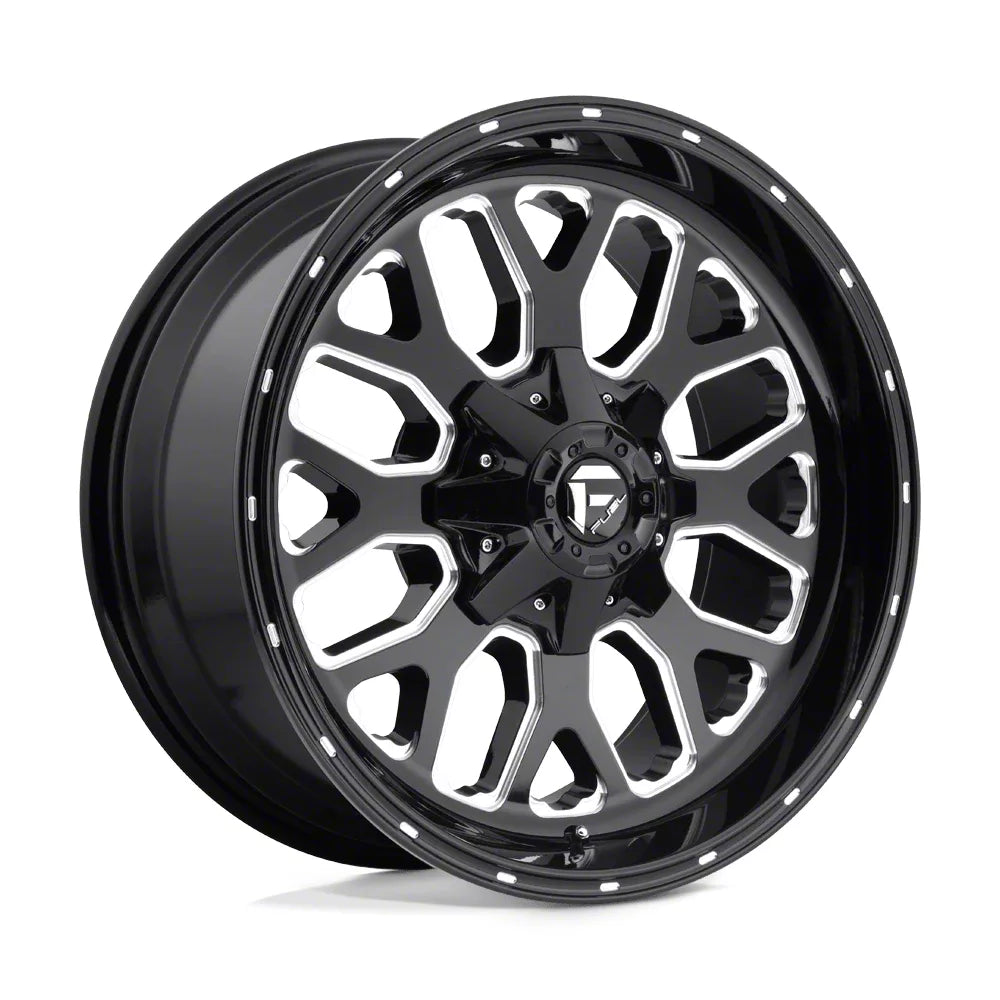 ~(41 lbs. 23X23X13)~ TITAN 20x10 6x135.00/6x139.70 GLOSS BLACK MILLED (-18 mm)