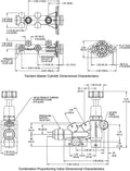 Wilwood Remote Tandem M/C Kit w/Bracket and Valve - 1in Bore Black