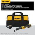 20V MAX XR BRUSHLESS CORDLESS 3/8+1/4IN SEALED HEAD COMPACT RATCHET TOOL KIT