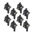 7.3L Godzilla Ignition Coil, Black Set Of 8 Fits 2020-2022 7.3L Ford F250 And F350 Godzilla Engine MSD Ignition