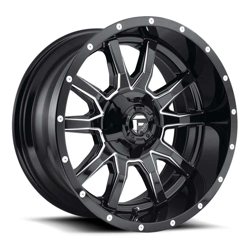 D627 20X10 8X180 GL-BLK-MIL -18MM