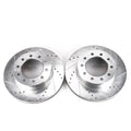 Power Stop 05-16 Ford F-550 Super Duty Front Drilled & Slotted Rotor - Pair