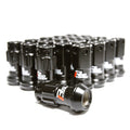 Project Kics 12x1.50 R40 Iconix Lug Nuts - Black w/Aluminum Cap (20 Pcs)