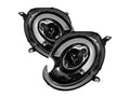 Spyder Mini Cooper 2007-2012 Projector Headlights Halogen Model Only - DRL Black PRO-YD-MC07-DRL-BK