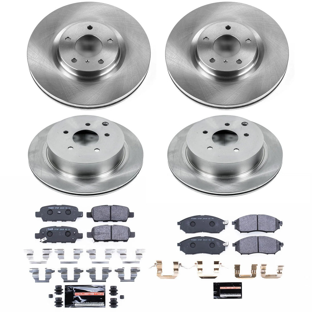 Power Stop 12-13 Infiniti M35h Front & Rear Track Day SPEC Brake Kit