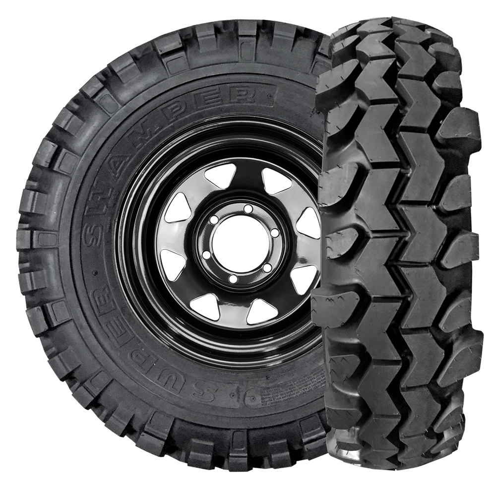 34X9.5015LT 6 PLY BLACK SIDEWALL SUPER SWAMPER TSLNYLONTUBELESSBIAS