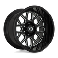 GRENADE 2 20x12 6x139.70 GLOSS BLACK MILLED (44 mm)