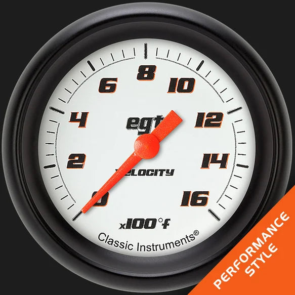 VELOCITY WHITE 2 5/8IN PYROMETER FS