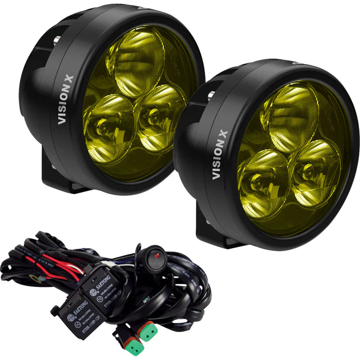 PAIR OF CANNON RACE 3 DRIVING LIGHT