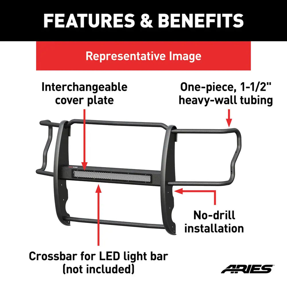 PRO SERIES,GRILL GUARD,TEX BLK