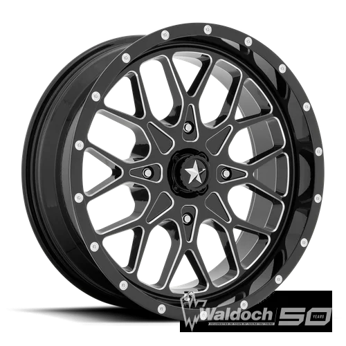 M45 22X7 4X156 G-BLK MILL 00MM
