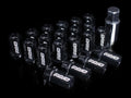 Rays Dura-Nut L42 Straight Type 14x1.50 Lug Nut Set 16 Lug 4 Lock Set - Black