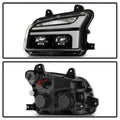1319 KENWORTH T880 CLASS 8 FULL LED PROJECTOR HEADLIGHTS W/ SWITCHBACK DRL BLAC