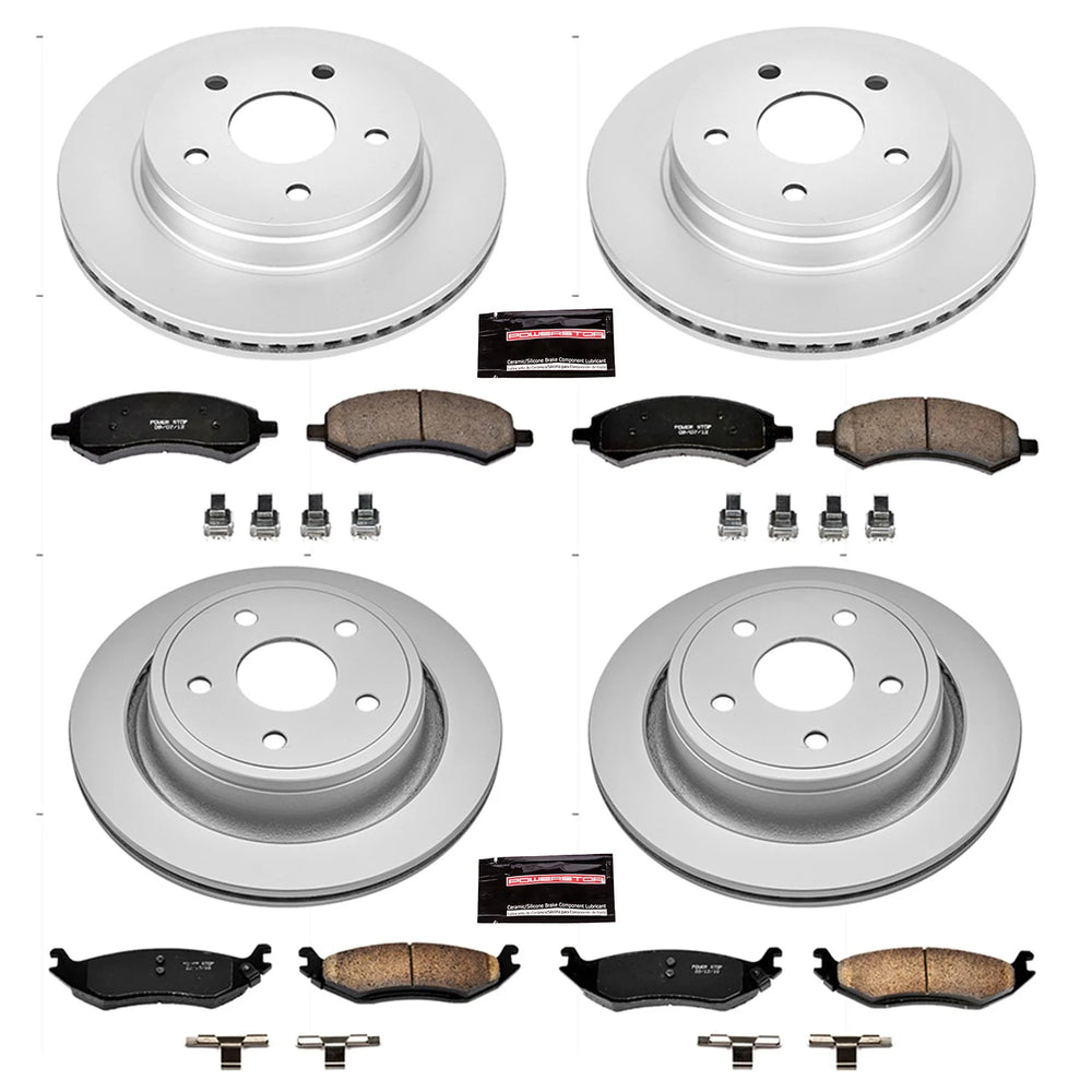 Power Stop 07-09 Chrysler Aspen Front & Rear Z17 Evolution Geomet Coated Brake Kit