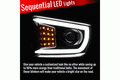 SEQUENTIAL LED PROJECTOR HEADLIGHTS- SMOKE