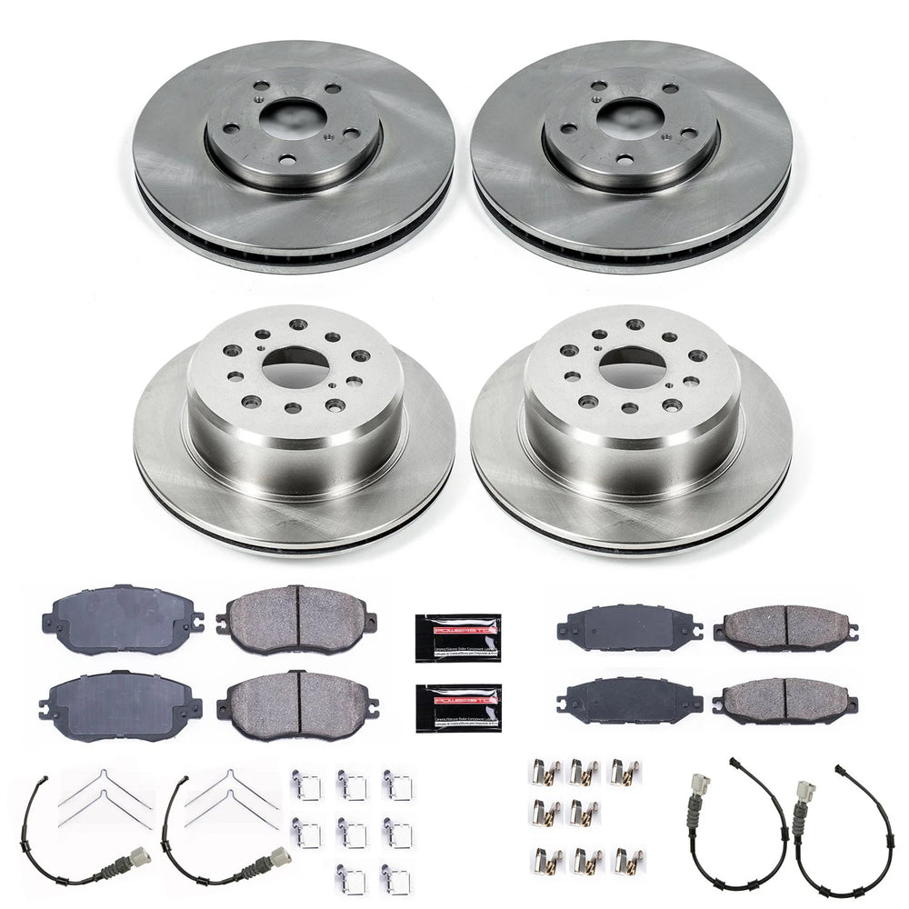 Power Stop 93-94 Lexus LS400 Front & Rear Autospecialty Brake Kit