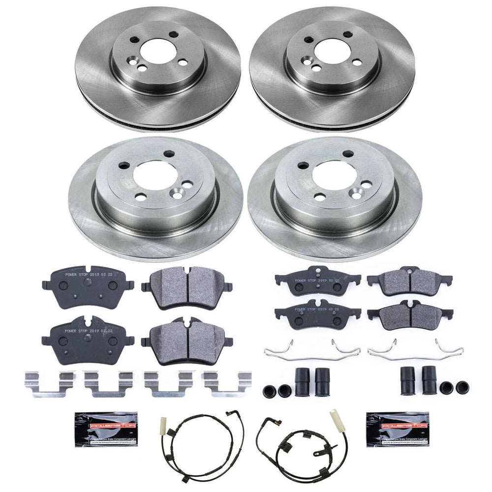Power Stop 07-10 Mini Cooper Front & Rear Track Day SPEC Brake Kit