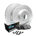 R1 16-24 Polestar Polestar 2 Front Drill/Slot Carbon Coated Rotor Set w/Euro Ceramic Pads