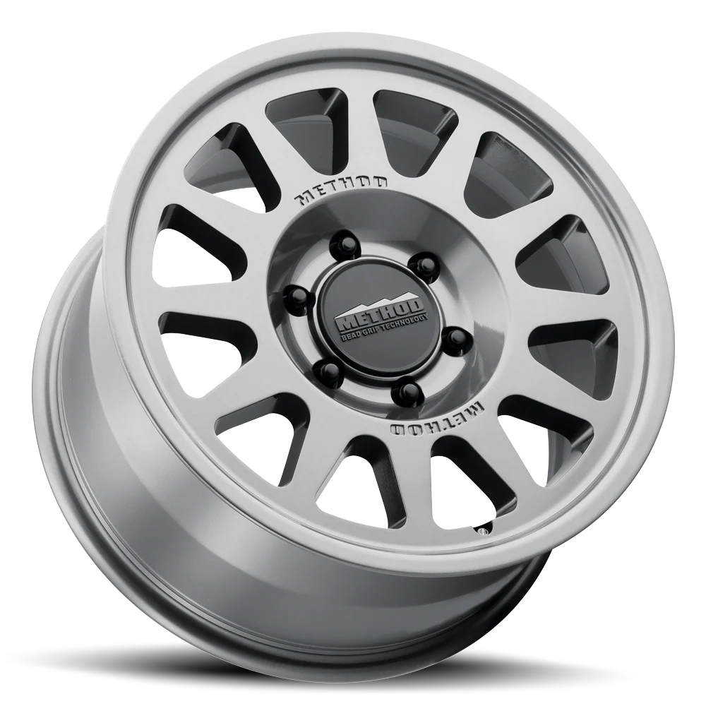 Method MR703 Bead Grip HD 18x9 +40mm Offset 6x5.5 95.25mm CB Gloss Titanium Wheel