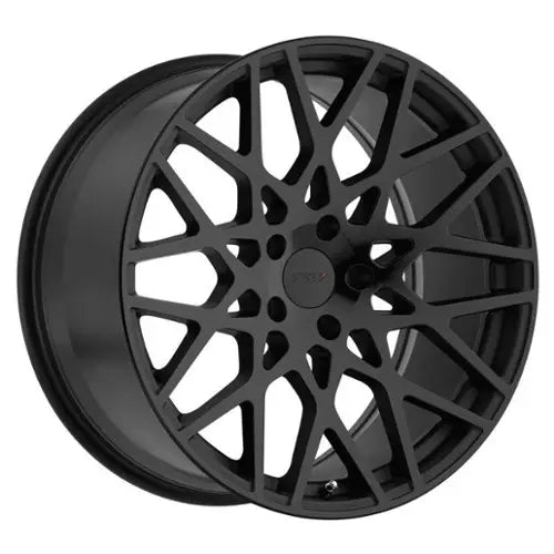 ~(37 lbs. 22X22X12)~ TSW VALE 20x10.0 5/112 ET40 CB72.1 DOUBLE BLACK - MATTE BLACK W/GLOSS BLACK FACE