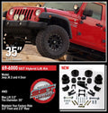 RLS - 3 SST Lift Kit without Shocks Fits Jeep JK 2007-2018