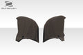 1995-1998 Porsche 911 Carrera 993 C2 C4 Targa Duraflex RS Look Front Add Ons Spat Bumper Extensions - 2 Piece