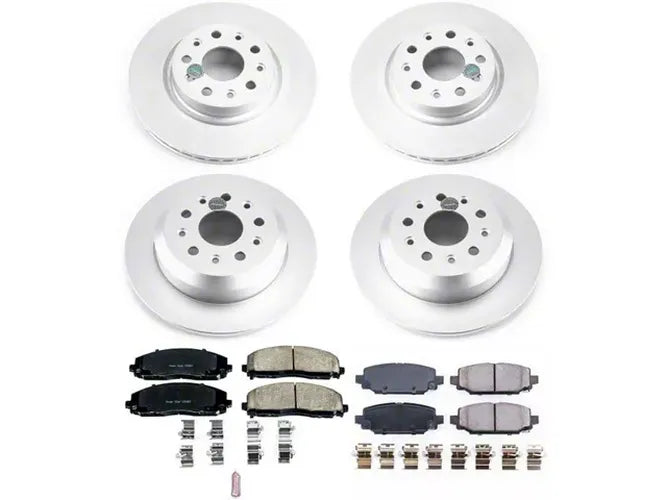 Power Stop 18-19 Jeep Wrangler Front & Rear Z17 Evolution Geomet Coated Brake Kit