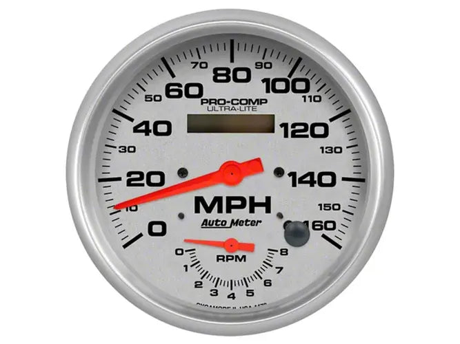 Autometer Ultra-Lite 160mph & 8k RPM Electric Program Tach/Speedo 5in. Gauge