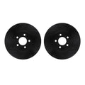 R1 94-04 Ford Mustang Front Drilled & Slotted Black Brake Rotor Set