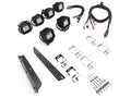 2017 Ford F150 Raptor ZROADZ Front Bumper Fog Lamp Mount KIT With Protective LED Light Shroud- Includes (6) 3 IN ZROADZ LED Cube Lights Universal Wire Harness