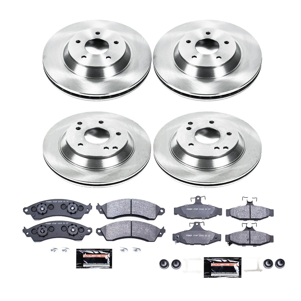 Power Stop 88-96 Chevrolet Corvette Front & Rear Track Day Brake Kit