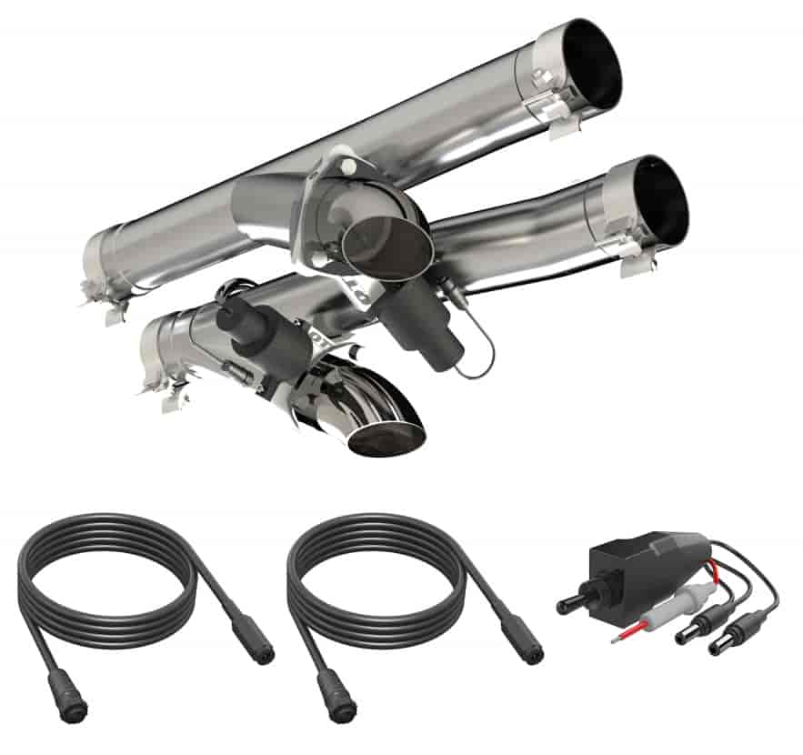2.50 INCH QTP SCREAMER TWINTRONIC MUFFLER SHORT CASE