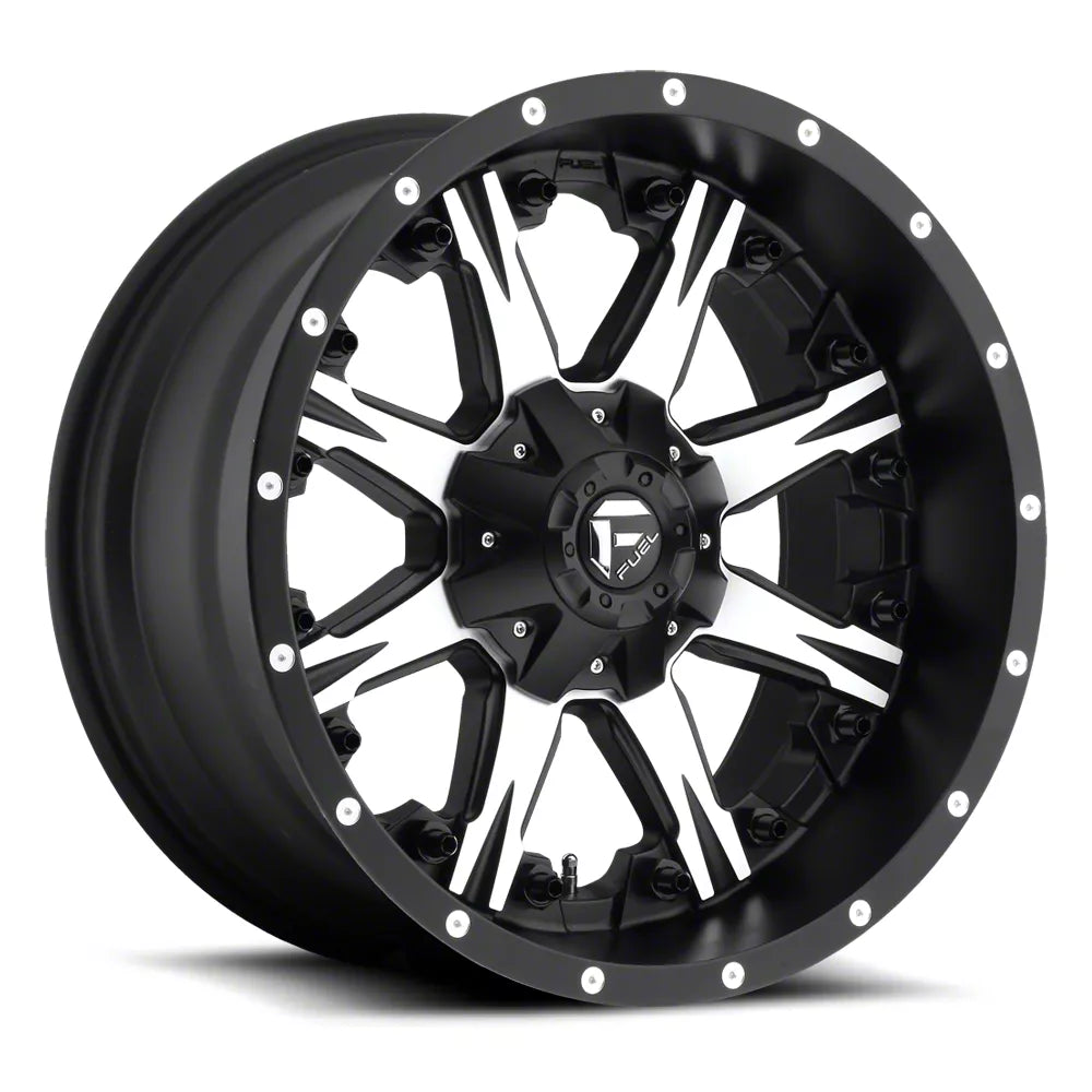 ~(41 lbs. 23X23X13)~ NUTZ 20x10 8x170.00 MATTE BLACK MACHINED (-24 mm)