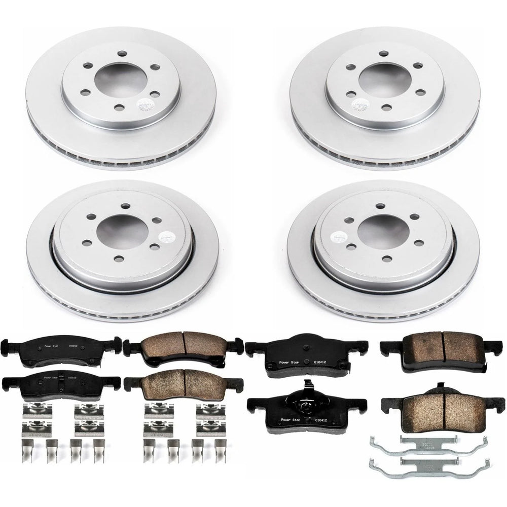Power Stop 02-06 Ford Expedition Front & Rear Z17 Evolution Geomet Coated Brake Kit
