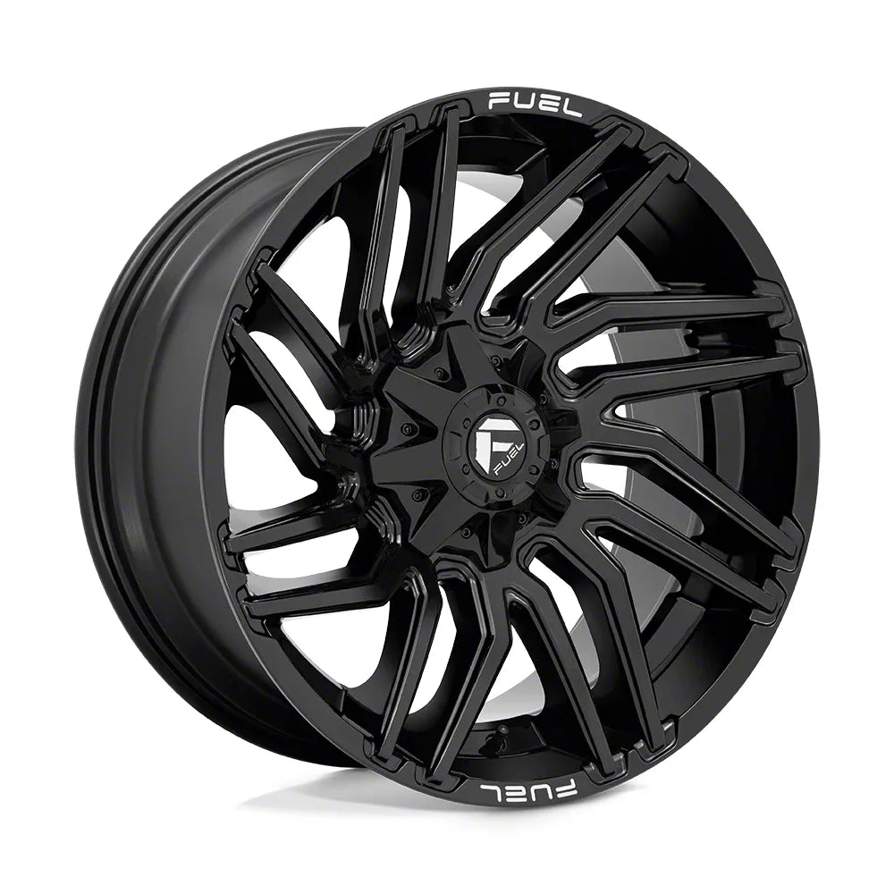 ~(47 lbs. 23X23X13)~ RAGE 20x10 8x165.10 GLOSS BLACK MILLED (13 mm)