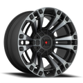 KMC Wheels black auto part