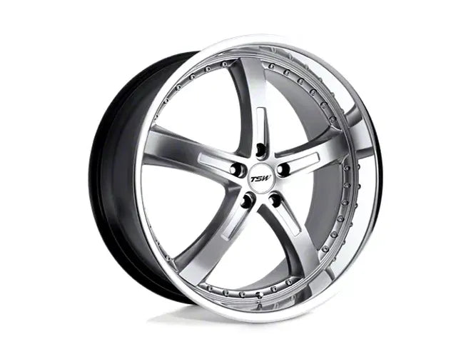 ~(37 lbs. 22X22X12)~ TSW JARAMA 20x10.0 5/120 ET25 CB76.1 HYPSIL MIRROR LIP