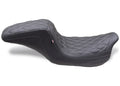 Mustang 08-24 HD FL Touring Double Diamond Squareback 1PC Seat - Black